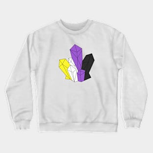 Nonbinary Pride Crystals Crewneck Sweatshirt